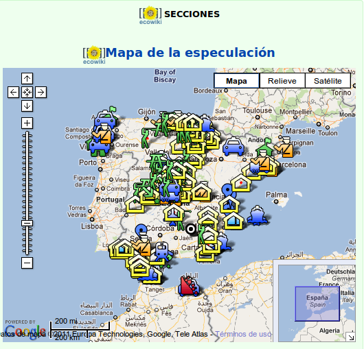 Captura del mapa de l'especulació a l'Ecowiki