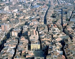 Vista de la ciutat d’Igualada, cap de comarca de l’Anoia© Arxiu Fototeca.cat Font: 