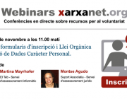 Anunci del primer webinar de xarxanet.org sobre formularis d