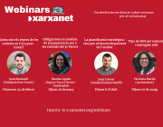 El nou cicle de webinars de Xarxanet tindrà una periodicitat mensual. Font: Xarxanet