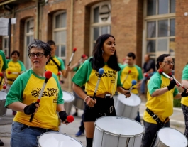 Des del mes de març els grups de batucada de Reperkutim han quedat aturats per la crisi del covid. Font: Reperkutim