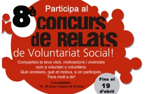 Imatge de la notícia Participa al 8è Concurs de Relats de Voluntariat Social a Lleida