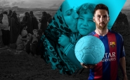 Leo Messi dona suport a la campanya #SignAndPass per donar suport als infants refugiats