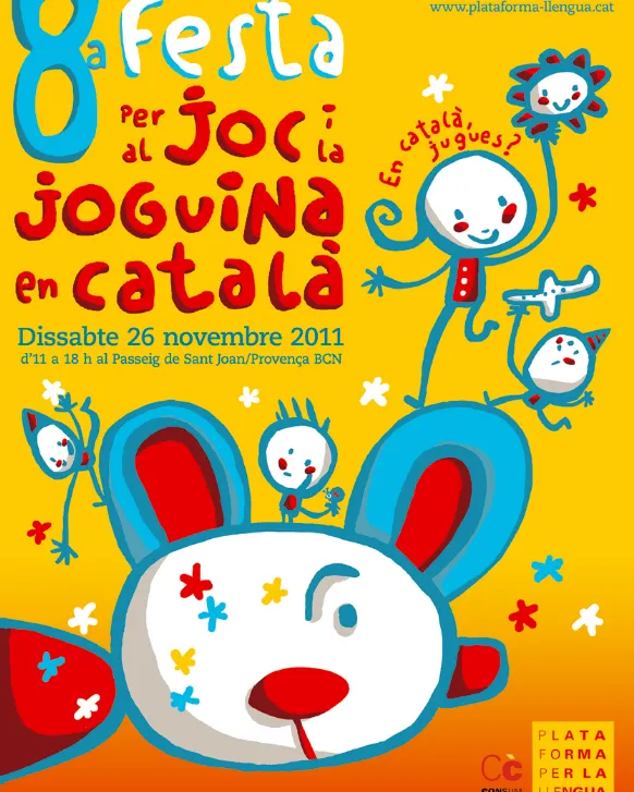 Cartell de la Festa per al joc i la joguina en català