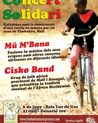 Cartell Concert Solidari Timbuktu Music Project