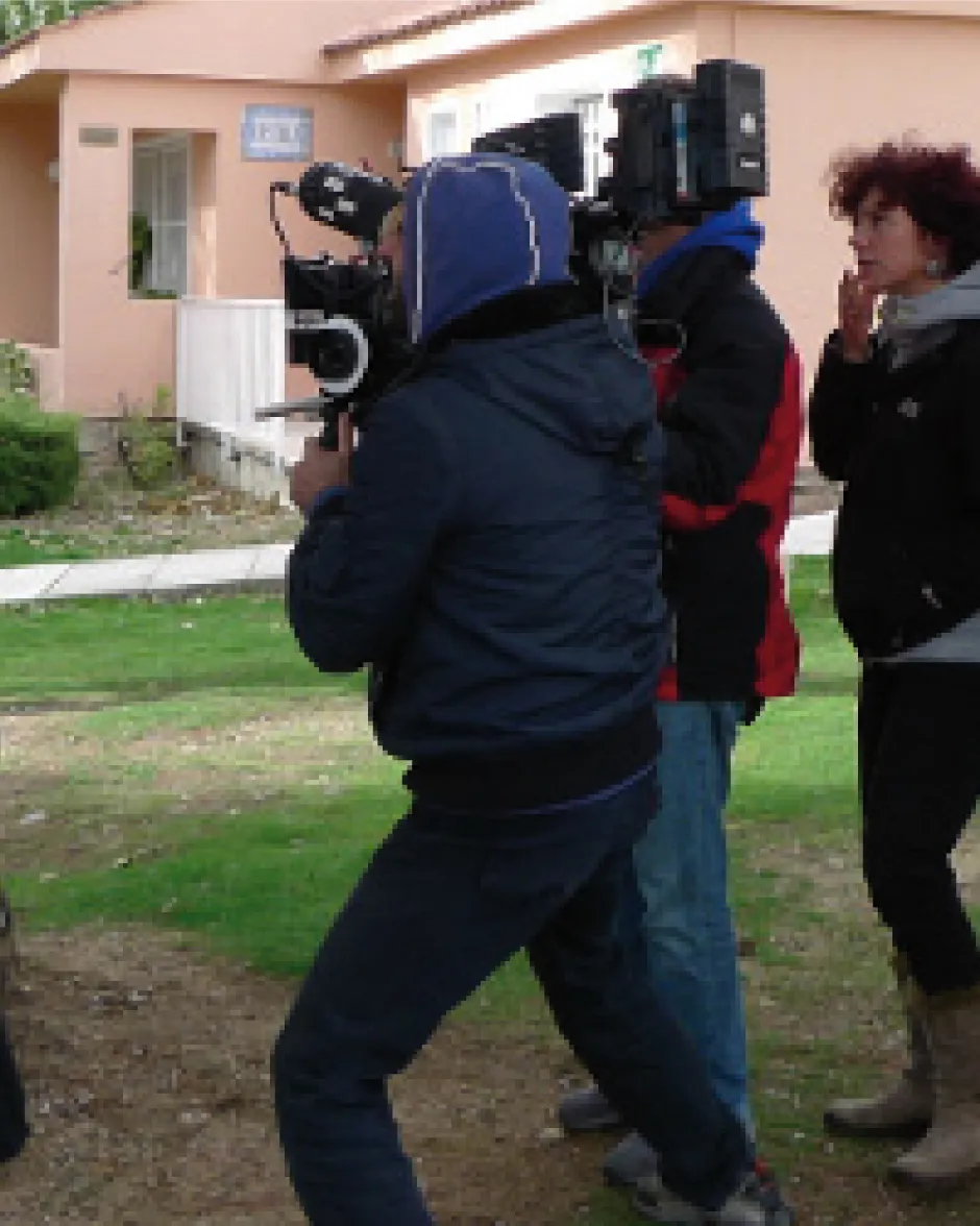 Rodatge del curtmetratge d'Iciar Bollain per a Aldeas Infantiles SOS, “1,2,3… Casa”