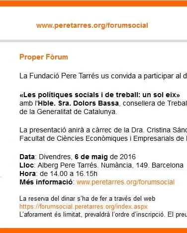 Fòrum Social amb Dolors Bassa