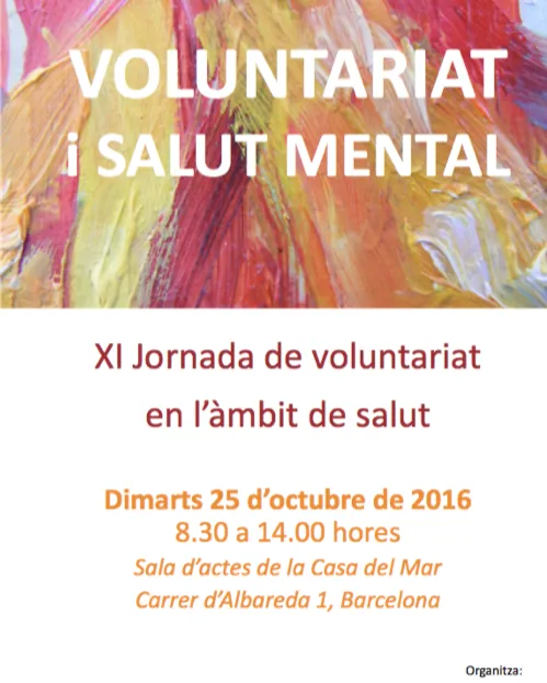 XI Jornada de voluntariat en l’àmbit de la salut