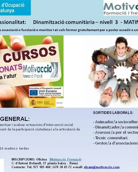 Curs de dinamització comunitària