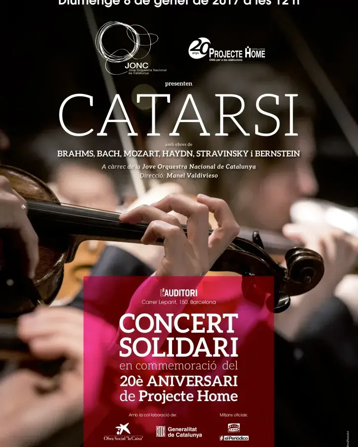 Concert solidari de la JONC en benefici de Projecte Home
