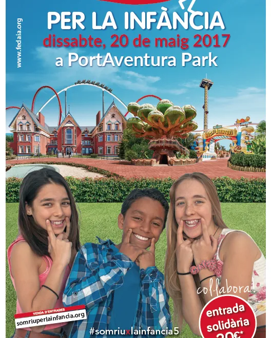 Festa "Somriure per la infància" a PortAventura
