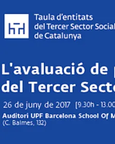 Jornada sobre 'L’avaluació de programes del Tercer Sector Social'. Font: Taula d'Entitats del Tercer Sector