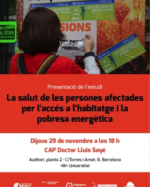 La salut de les persones afectades per l’accés a l’habitatge i la pobresa energètica