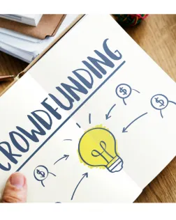 il·lustració sobre crowdfunding