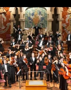 Músics de la Jove Orquestra Simfònica de Barcelona.