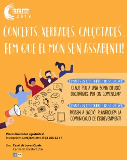 Cartell del cicle formatiu de comunicació d'esdeveniments