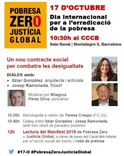  Diàleg amb Itziar González i Josep Ramoneda, ‘Un nou contracte social per combatre les desigualtats’