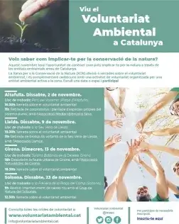 Cicle de descoberta del voluntariat ambiental a Catalunya
