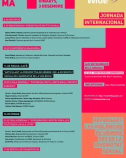 cartell Repensar les violències de gènere des de la diversitat sexual
