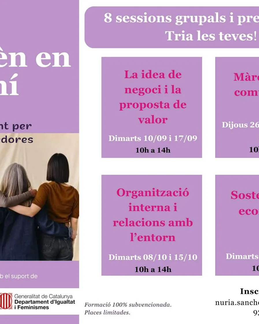 Cartell curs. Font: Fundació Surt