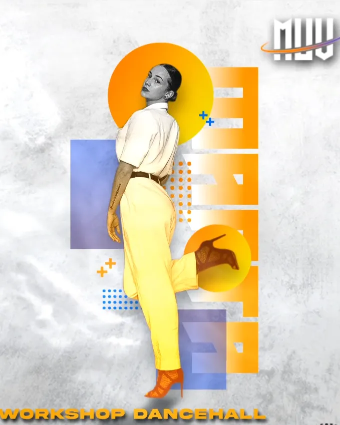 Cartell del taller “MASTERCLASS DANCEHALL”