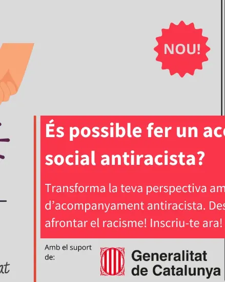 Cartell de la formació: ‘És possible fer un acompanyament social antiracista?’