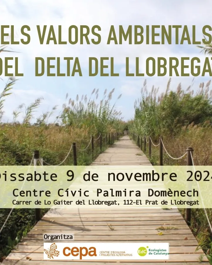 Cartell de l'acte: ‘Conèixer i defensar el delta del Llobregat’