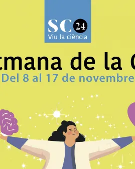 Cartell promocional de la Setmana de la Ciència