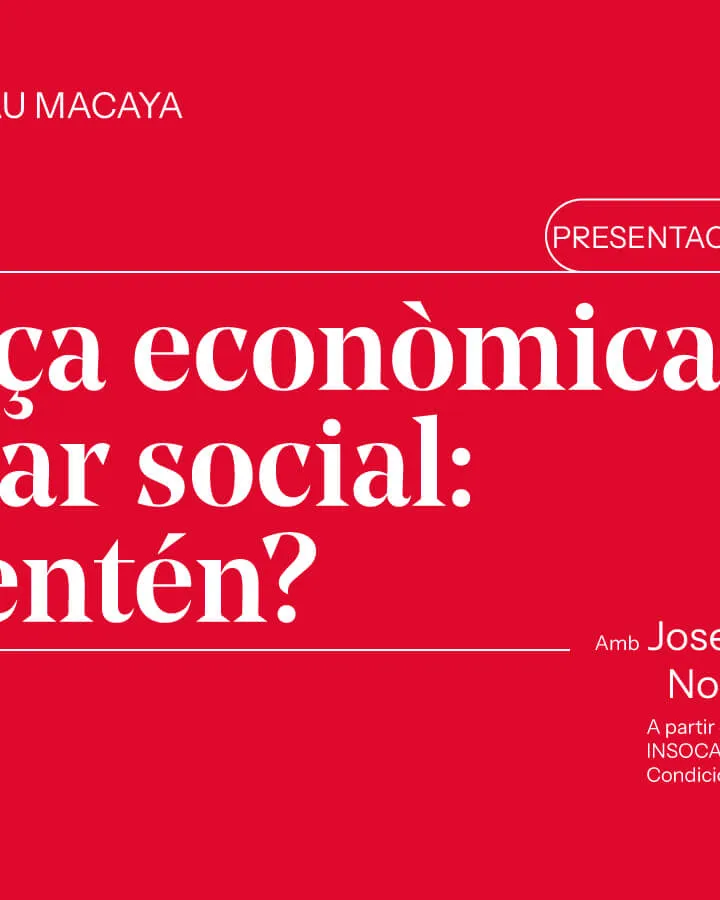 Cal analitzar el malestar social per saber com combatre'l.