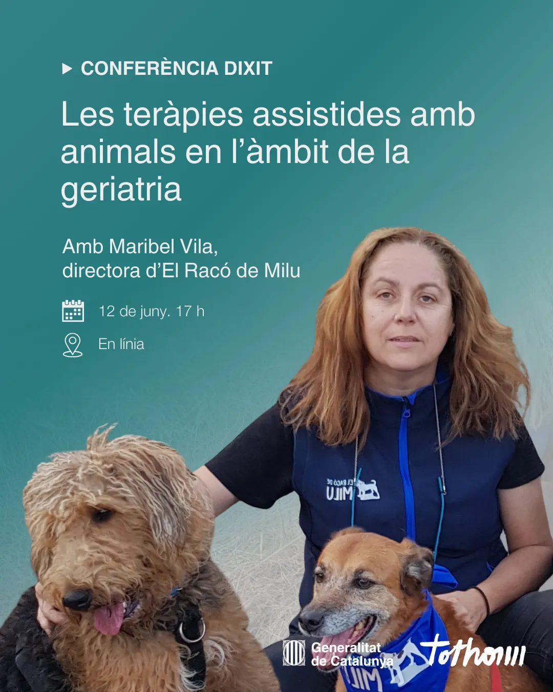 Conferència DIXIT. Teràpia amb animals 
