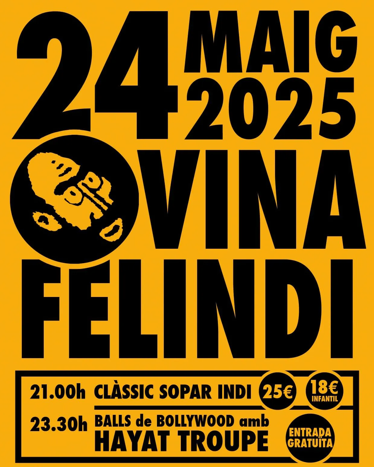 Cartell de la Festa Solidària Vinafelindi