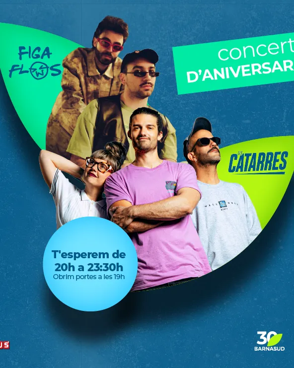 Cartell del concert dels 30 anys de Barnasud