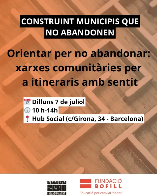 Ponència sobre com combatre l'abandonament escolar prematur en l'àmbit municipal