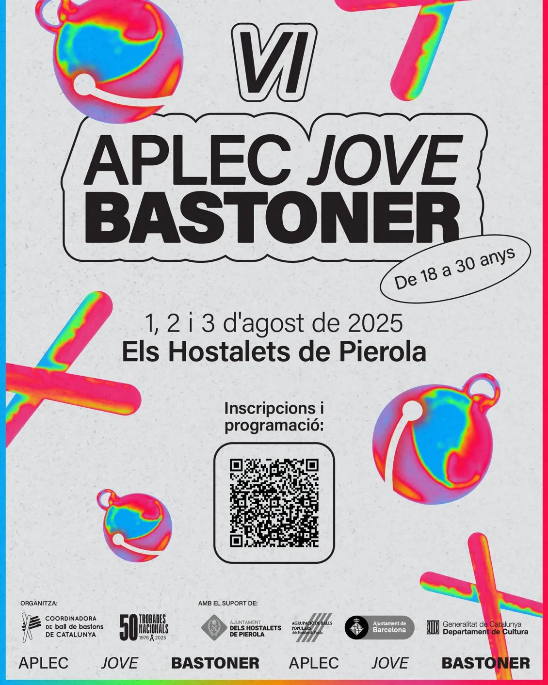 Cartell oficial del VI Aplec Jove Bastoner.