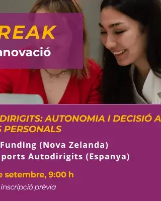 Cartell Innobreak 17 de setembre sobre suports autodirigits