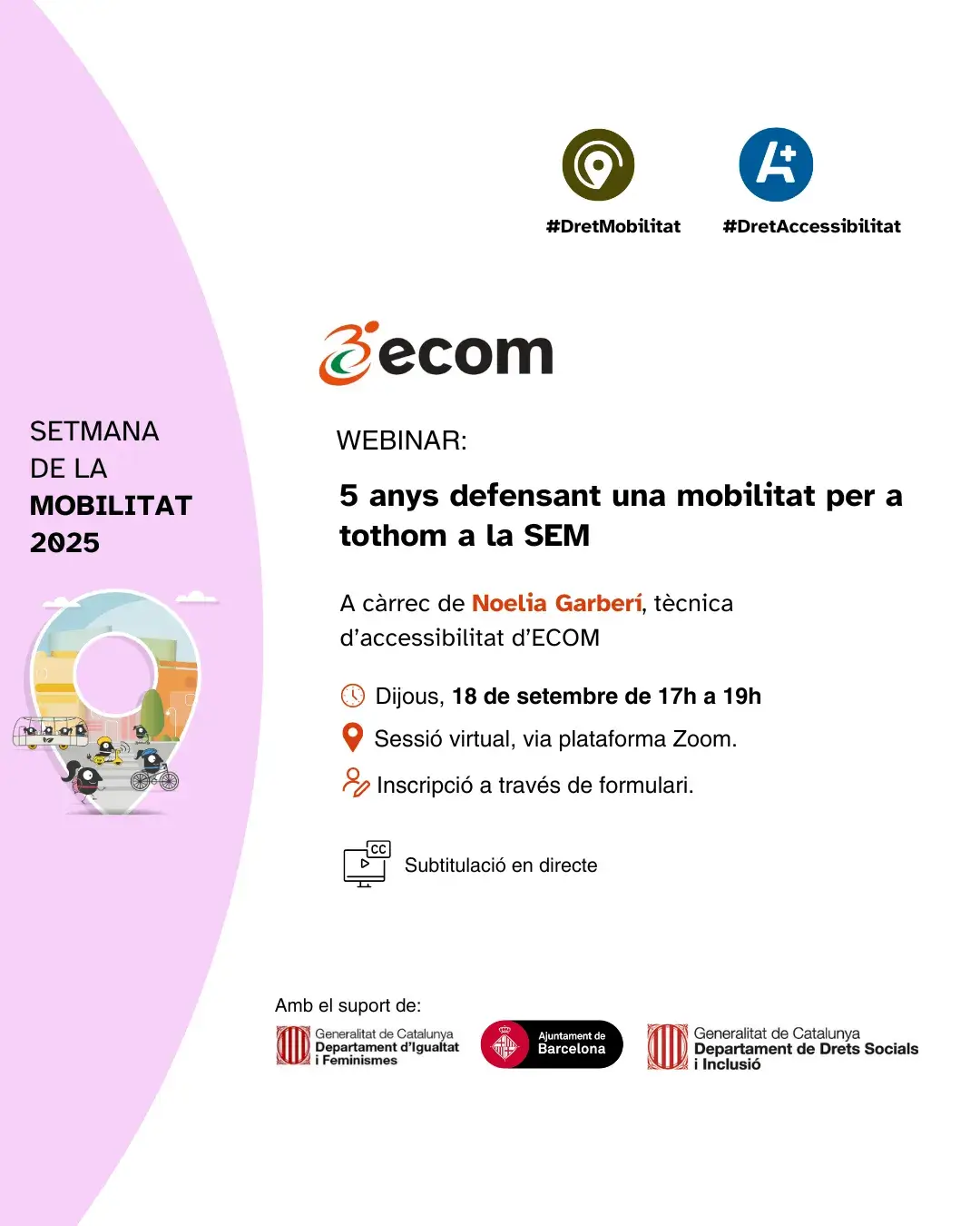 Flyer promocional del webinar