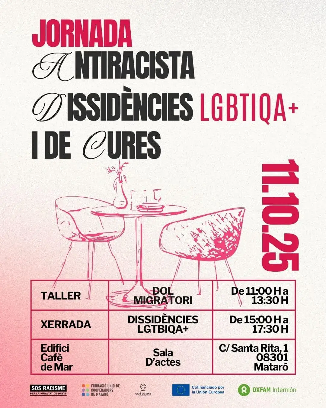 antiracisme Cartell promocional de la jorndada