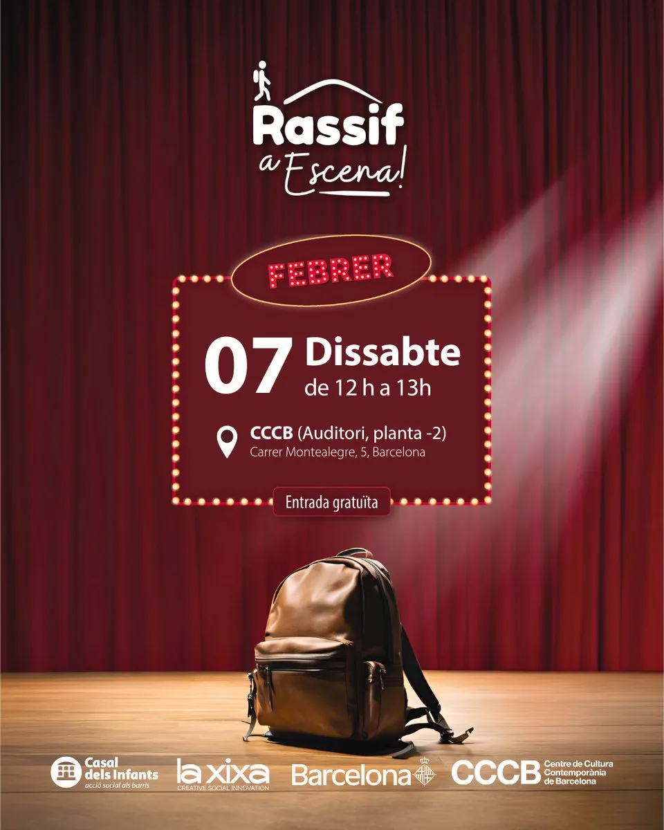 Cartell oficial de l'obra de teatre 'Rassif a escena'.