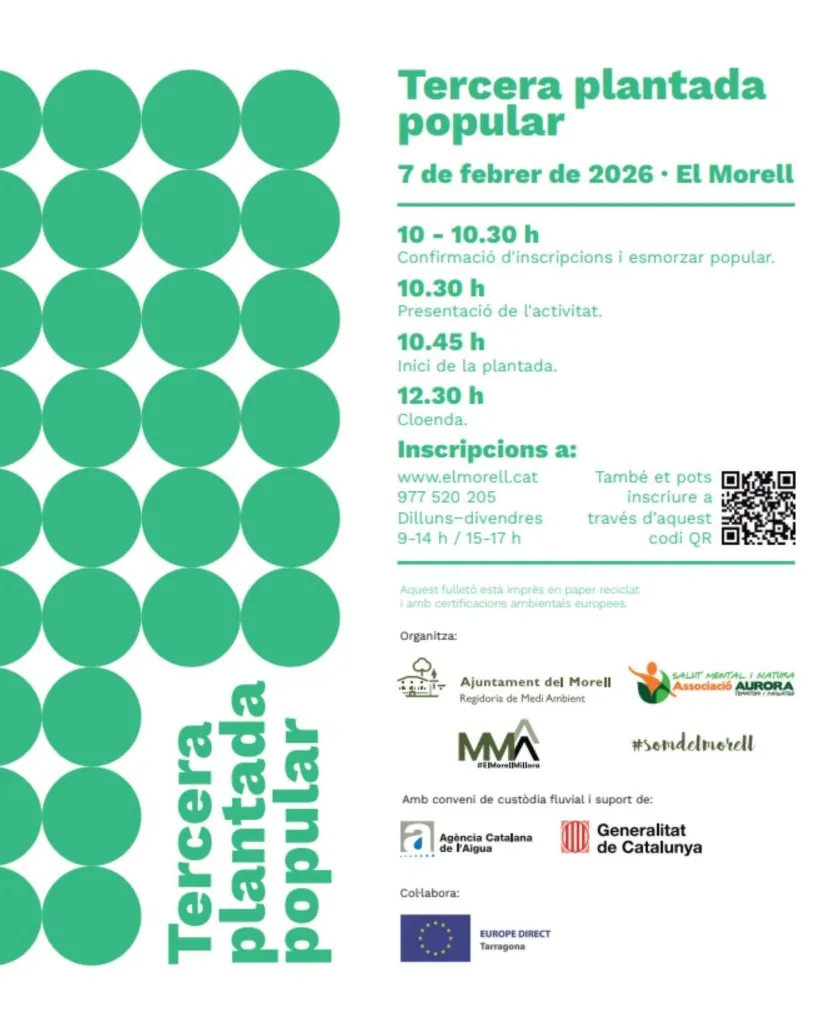 Cartell oficial de la 3a Plantada Popular a la Granja dels Frares de Morell.