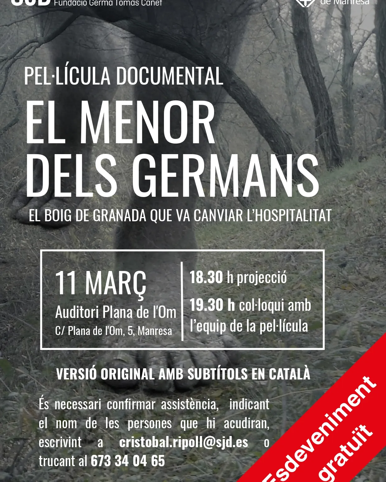 Passi documental Sant Joan de Déu i col·loqui. 11/03/26, Manresa