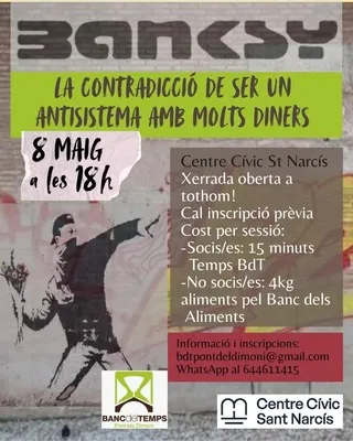 Bansky. La contradicció de ser un antisistema amb molts diners.