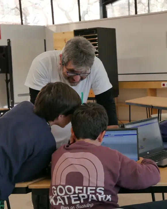 Imatge d’una sessió del ‘Code Club Canòdrom’