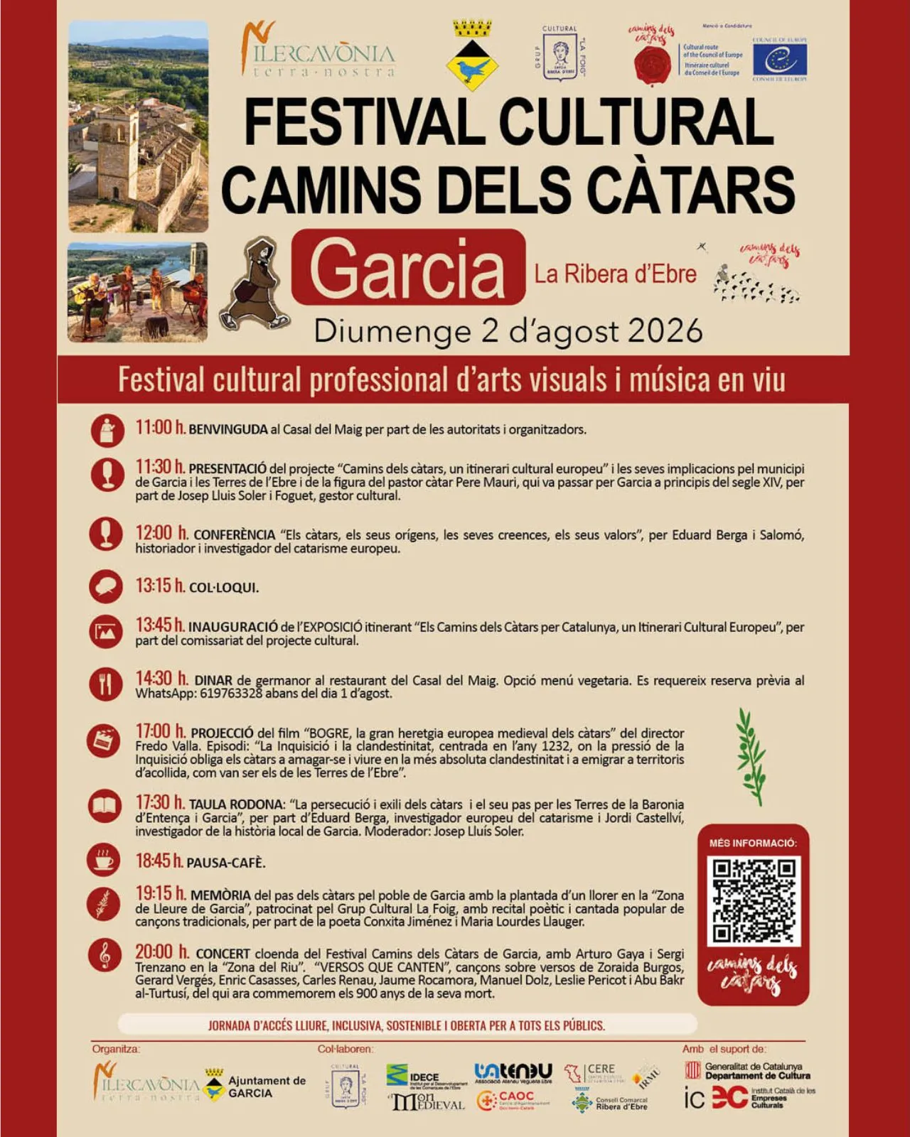 Cartell de la formació, amb el títol i les especificacions d'hora i dia i el programa.