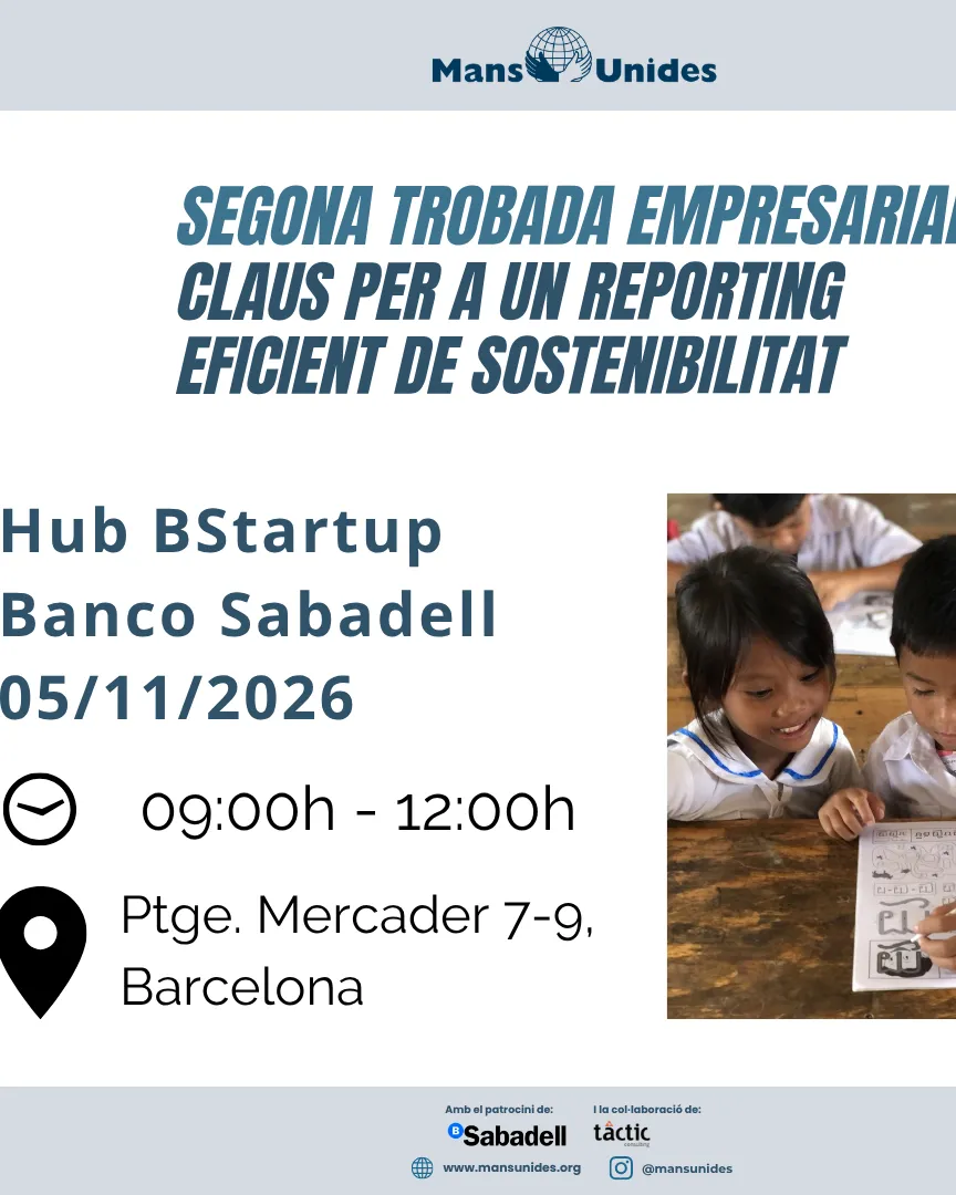 II Trobada Empresarial de Mans Unides Barcelona al Hub BStartup Banco Sabadell de BCN