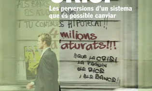 Portada del llibre "Aturem la crisi" d'Arcadi Oliveres. Angle Editorial.