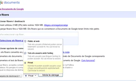 Càrrega d'un fitxer des del nostre ordinador