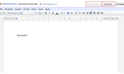 Opcions per desar els nostres documents