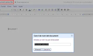 Canviar el títol del document
