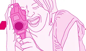 Logoti de Femitic, festival de vídeos i fotos fetes per dones