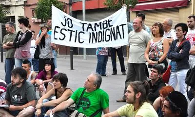 Alguns dels indignats que han sortit al carrer aquest mes de maig